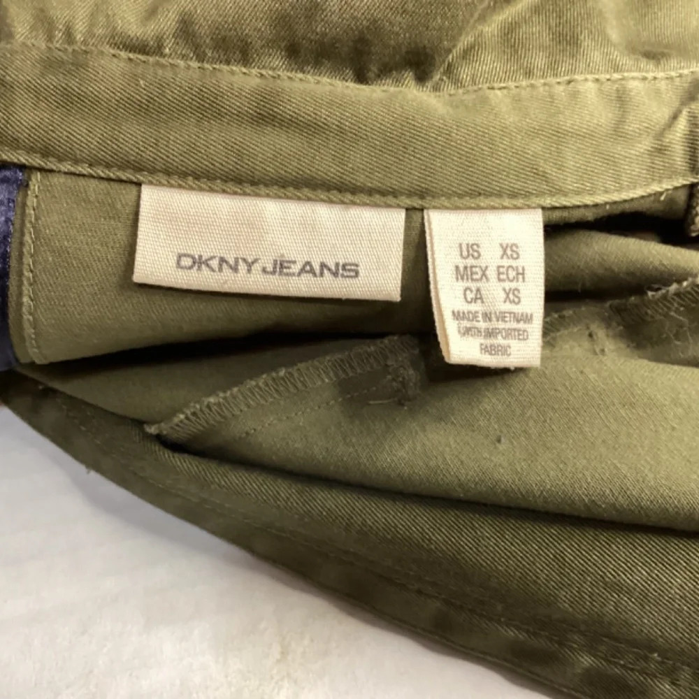 DKNY jacket  green chore  double breasted  utility SZ XS - Picture 7 of 10